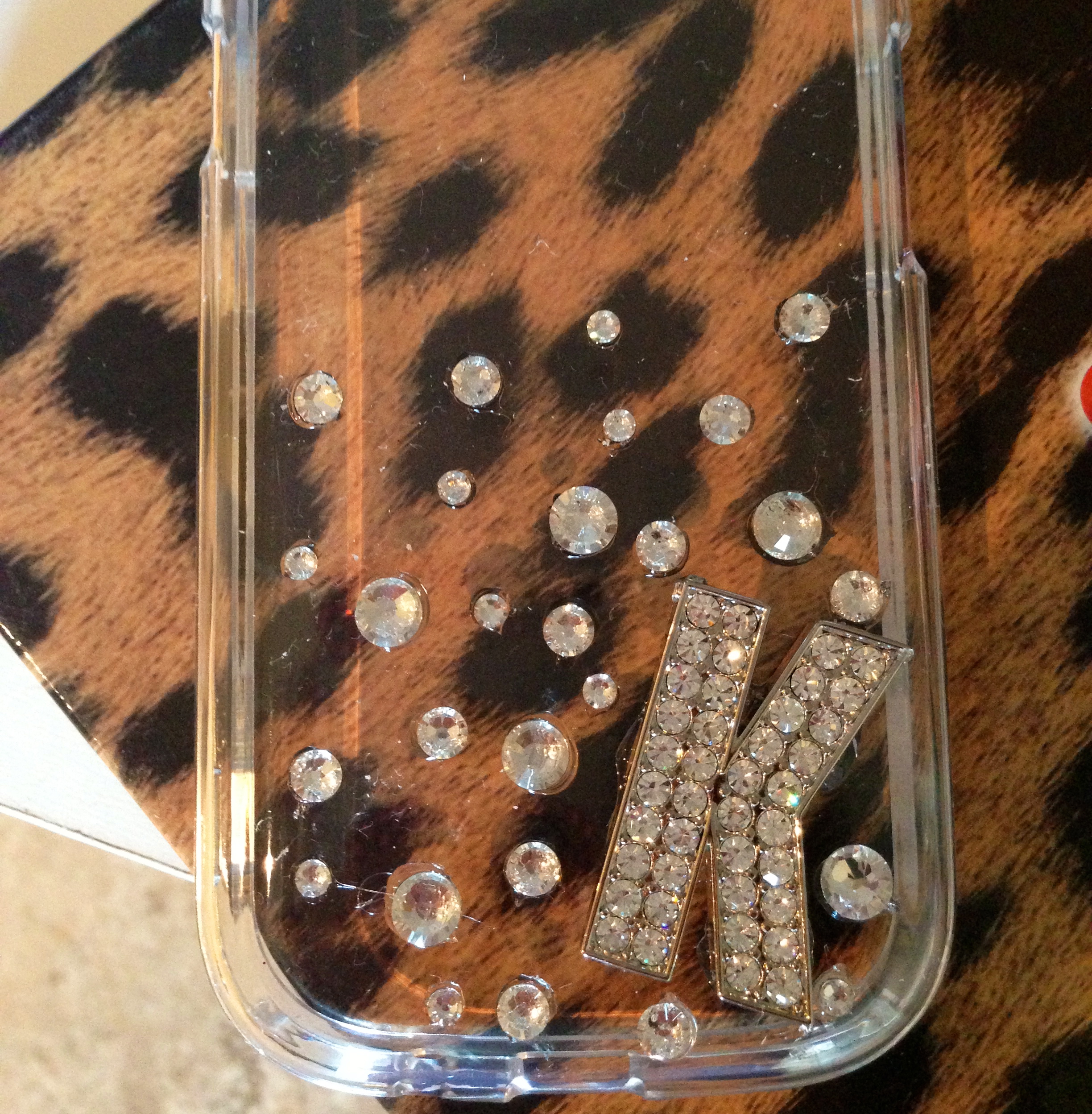 Rhinestone K Galaxy Case